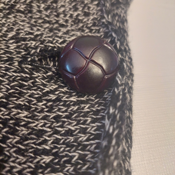 RD Style Calandri Grey Black Poncho Cowl Neck Oversized Drape Sweater Size S - Picture 9 of 13